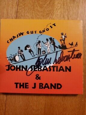 SIGNED John Sebastian & The J Band CD Chasin Gus Ghost Vintage